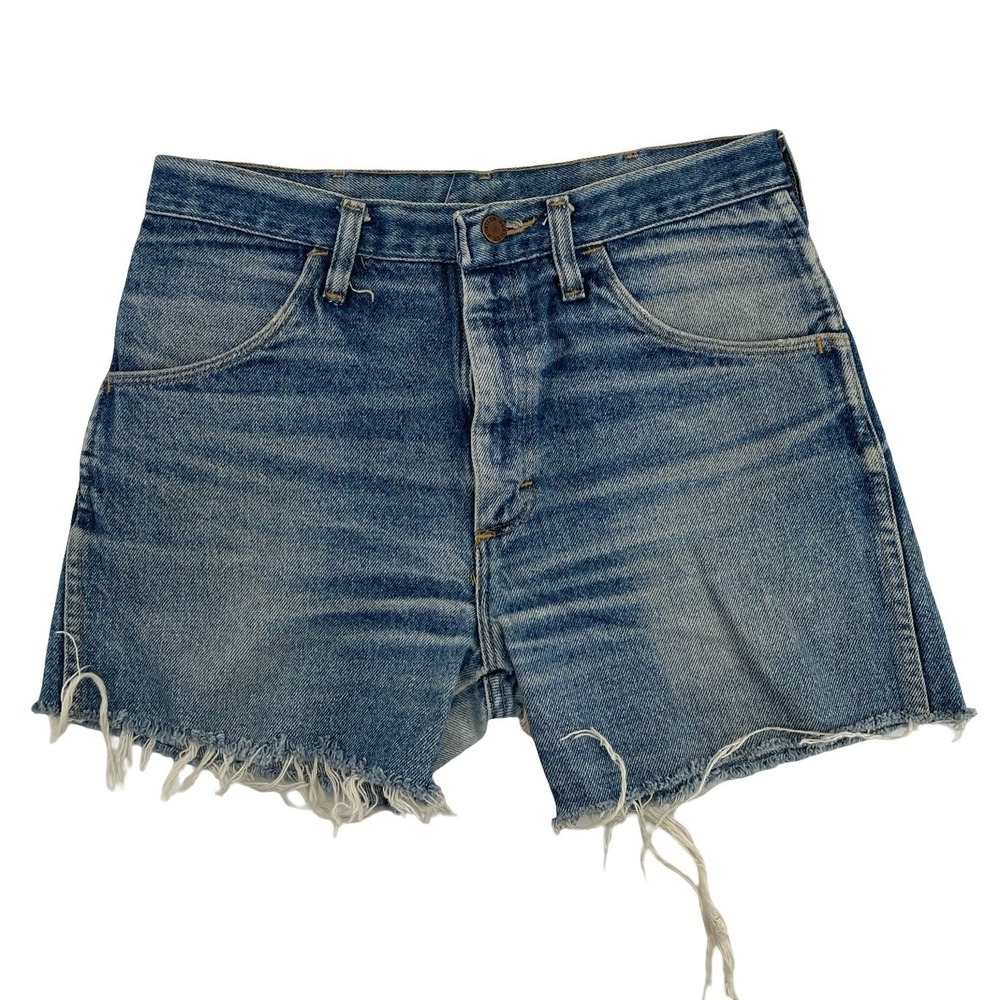 Rustler womens Shorts Cut Off Blue Vintage 1990s Denim Size 32